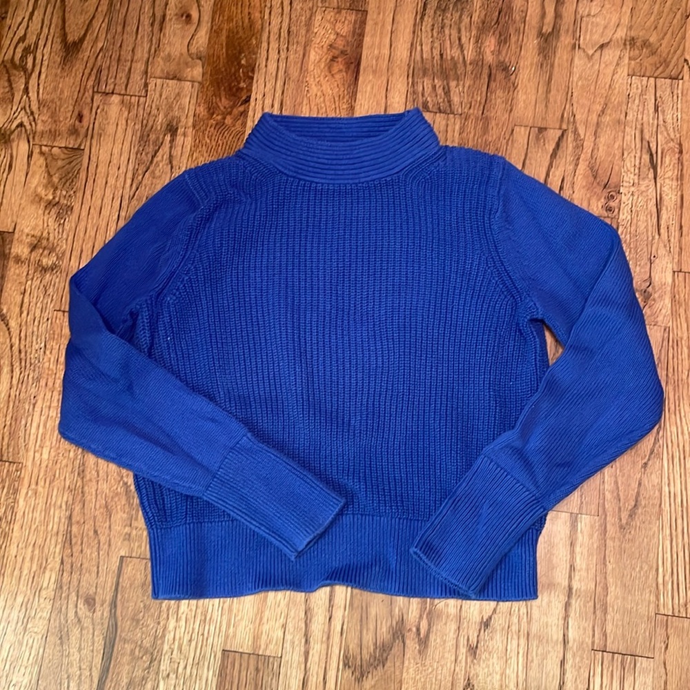 Banana Republic Blue Mockneck Sweater size XS